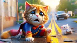 Cat Failed to become Superhero #cute #ai #cat #kitten #fyp #aicat