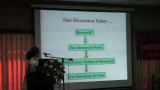 Science; Can we divide it ? part 1 - by Dr. Nadeeshani Nanayakkara -SSp2011- IFS