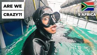 CAGE DIVING WITH SHARKS (South Africa is WILD!)