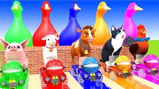 5 Giant Duck, Monkey, Piglet, H2H Animals 3D, dinosaur, Sheep, Transfiguration funny animal 2023