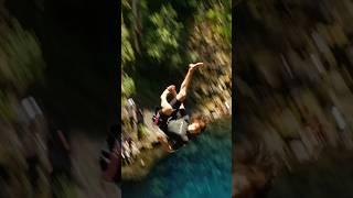 The flip ratio is HIGH in this one! #childrenatplayseries #cliffjumping