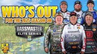 Who's OUT for the 2025 Bassmaster Elite Series Field