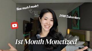 Monetized in 5 months | how much small youtubers make (as an Artist)