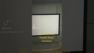 120" Projector Screen Done and Dusted  #elitescreens #gqsmartsystems