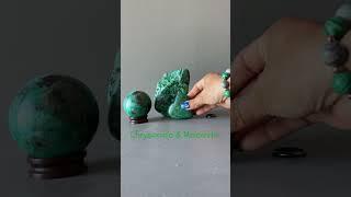 Chrysocolla & Malachite Crystals