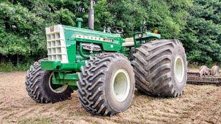 ONE OF A KIND! Oliver 1650 Terra Tire Tractor Working in the Field