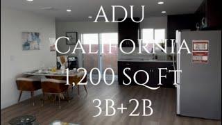 【加州】This is our Model Home ADU 1200 Sq Ft, 3B+2B #california #adu