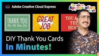 How to Make Custom Thank You Cards | Adobe Express