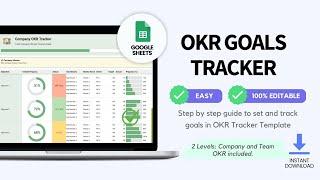 Simple OKRs Tracker in Google Sheets | How to Track & Report Company and Team OKRs