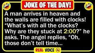  BEST JOKE OF THE DAY! - A man arrives at the pearly gates of heaven and is...  | Funny Jokes