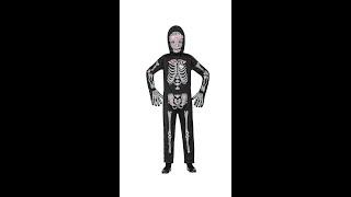 9823 - "GLITTER SKELETON" (jumpsuit, hooded mask)