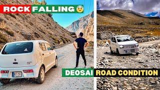 DEOSAI NATIONAL PARK ROAD CONDITION | A DEADLY LANDSLIDE SHEOSAR LAKE #sheosarlake #deosai #rockfall