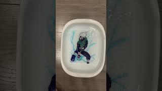 Naruto Magic Paper Towel Art Drawing - Kakashi Chidori #shorts