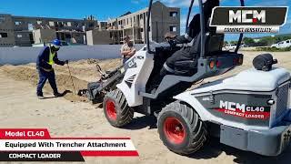 Trench Raft Foundations Easily With The MCM CL40 Compact Loader