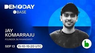 BuyAnAnswer - Base DemoDay, September 13 2023 - pitchtalk.com