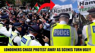 Londoners CHASE Pro Palestine OUT As Scenes Turn UGLY!