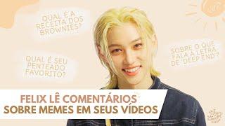 Felix do Stray Kids lê comentários de STAY sobre seus vídeos que viraram memes  | Legendado PT-BR