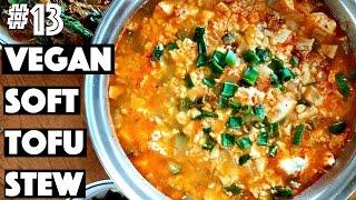 VEGAN SOFT TOFU STEW (Korean Recipe) | #13 (30 Videos in 30 Days)  Cheap Lazy Vegan