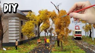 Atmospheric DIY project: creating an autumn city from cardboard