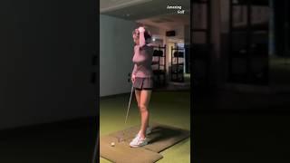 묵직한 파워가 느껴집니다. KLPGA 이푸름 프로님. #이푸름프로