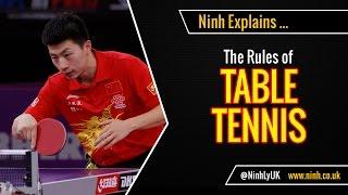 The Rules of Table Tennis (Ping Pong) - EXPLAINED!