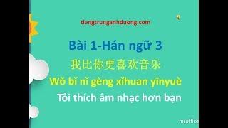 Học tiếng Trung theo giáo trình Hán ngữ 3 (bài 1)