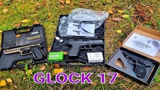 НОВЫЙ 2021 Glock 17 (Retay)  9mm P.A.K охолощенный СХП пистолет   тест стрельбы 10ТК ПМ/Beretta B92