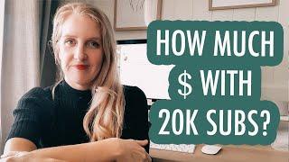 How Much Money Do You Make With 20k Subscribers?