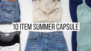 10 Item Summer Capsule Wardrobe, 20+ Outfits!