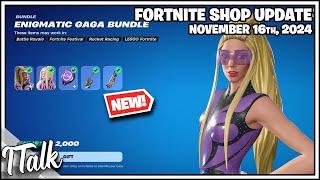 FESTIVAL PASS LADY GAGA & *NEW* EMOTE! Fortnite Item Shop [November 16th, 2024]