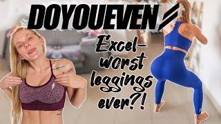 TRYING DOYOUEVEN ACTIVEWEAR: testing instagram activewear brand hyperflex & excel leggings try on