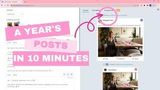 How to create a year's social media posts in 10 minutes | SmarterQueue tutorial