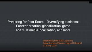 Diversifying business: Content creation, globalization, game and multimedia localization, and more