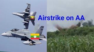 Intense Airstrike: Myanmar Military Targets Arakan Army(AA)