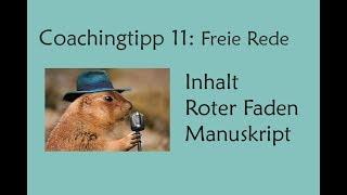 Eine freie Rede vorbereiten: Coachingtipp 11