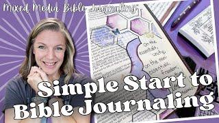 Simple Start to Bible Journaling || Bible Journal Process || Bible Study Notes