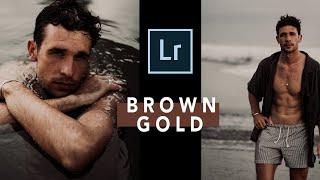 FREE BROWN-GOLD Lightroom PRESET | Lightroom Mobile | Lightroom Tutorial Presets DNG / HOW TO