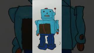 #robot drawing and colouring #videos #videos #viral #chirag #drawing #new