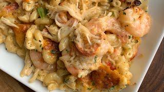 Seafood Mac & Cheese with shrimp & crab