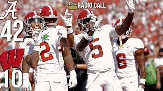 Radio Call  Alabama vs Wisconsin 2024 Highlights