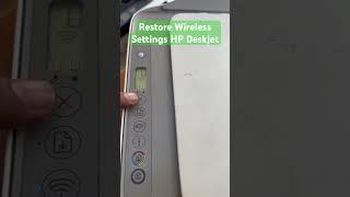 Remove All Previous Network Settings From HP Deskjet Printer All Models  #printer #hp