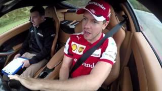 2015 United States - Off the Grid: Sebastian Vettel gets quizzed while speeding on a wet track