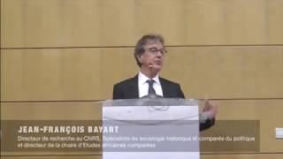 Leçon inaugurale 2016-17 "La raison comparative" par Jean-François Bayart