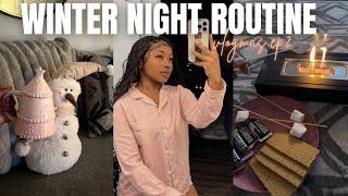 VLOGMAS: MY COZY WINTER NIGHT ROUTINE ️ |self care, shower routine, life update, cozy, +more