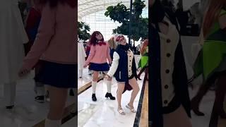 Momo teaching granny the moves @carmencosplays #anime #manga #cosplay #dandadan #dance e