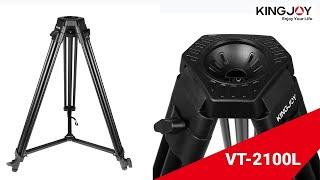 KingJoy VT2100L chân máy với đầu lỏng VT1520 cho video Pro