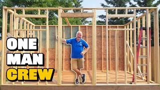 How to Frame a Shed (One Section at a Time)