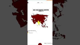 does your country sub to me (my first map video) #mapchart