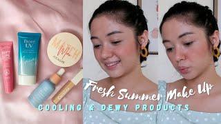 Fresh Summer Make Up Using Cooling & Dewy Finish Products | Jea Chan