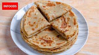 Chapati Recipe | How to Make Chapati | Soft Layered White Chapati Recipe | Infoods